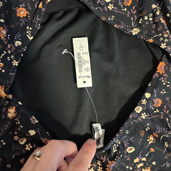 Madewell Square-Neck Tank One-Piece Swimsuit in Free Floral Size XS - Picture 7 of 9